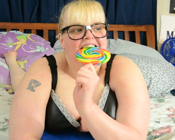 Bbwprincessmary Sch Lgirl Lollipop Blowjob Tease