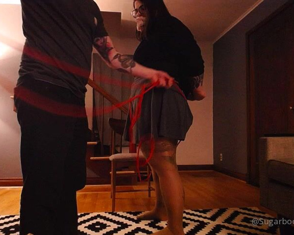 Emma aka Sugarbooty OnlyFans - First video I did involving bondage from a few years ago! I was sitting at home when a strange man c