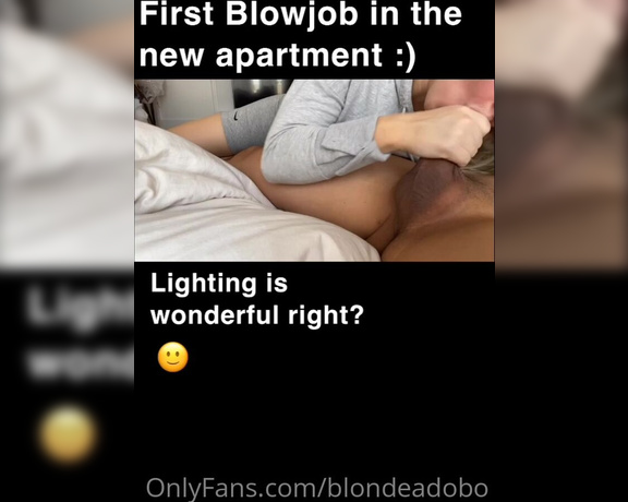 Blondeadobo OnlyFans - Waking up in a new apartment is a great feeling Good enough to get some cock too ) Heres to our fir