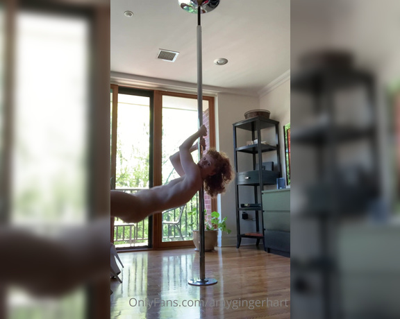 Amy Hart aka Amygingerhart OnlyFans - Naked Poledance