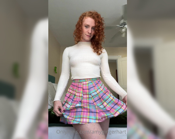 Amy Hart aka Amygingerhart OnlyFans - What if there was a video of me getting railed doggy style in this outfit and begging for a cream