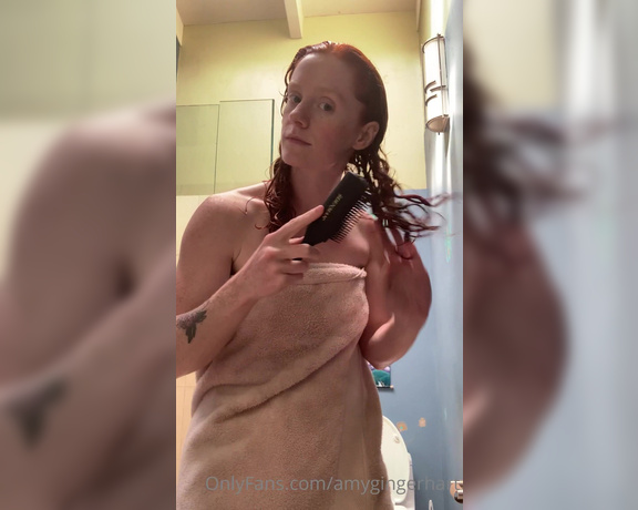 Amy Hart aka Amygingerhart OnlyFans - Shower time! Recording this for you made my pussy wet So of course I had to fuck myself afterward