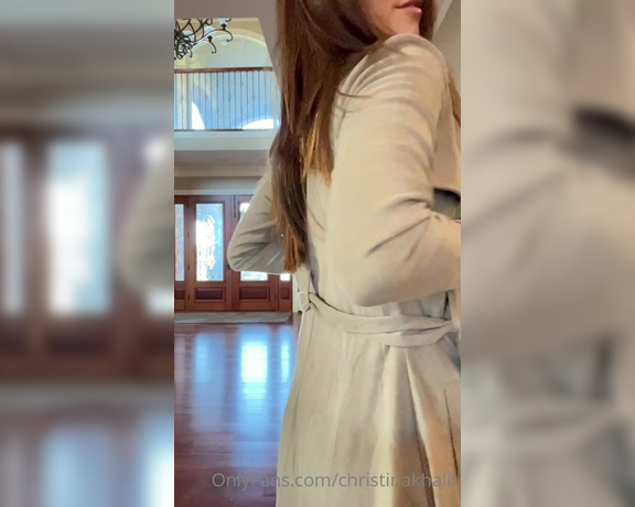 Christina Khalil aka Christinakhalil OnlyFans - Cant get enough of this look! Walking around outside and no one would know whats under the dress