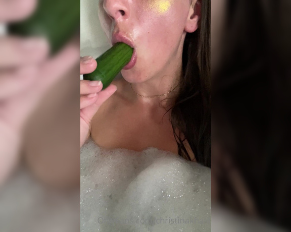 Christina Khalil aka Christinakhalil OnlyFans - Today was so cold I decided to take a HOT bath, but I was also hungry