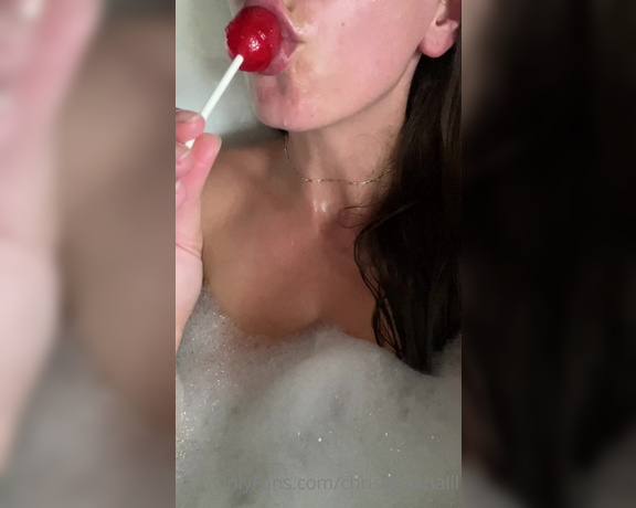Christina Khalil aka Christinakhalil OnlyFans - From cucumbers to lollipopswhich is better My sweet tooth says candy