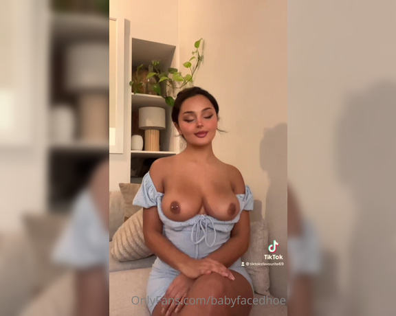 Kira Kattan  aka Babyfacedhoe aka Kikikattan OnlyFans - POV you’re fantasising while i’m talking to you… full XXX tiktok