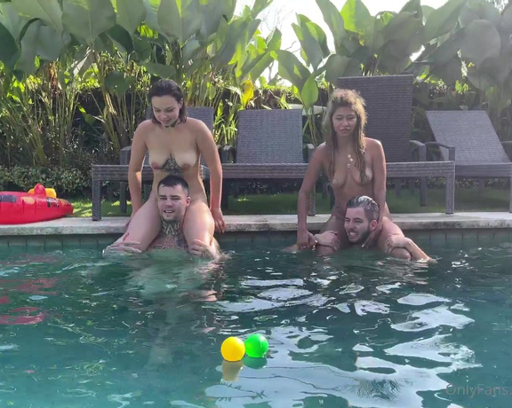 Kevin & Celina aka Kevandceli OnlyFans - Pool Game What a great day, it was so much fun Check @itsbryan and @ratuselly69