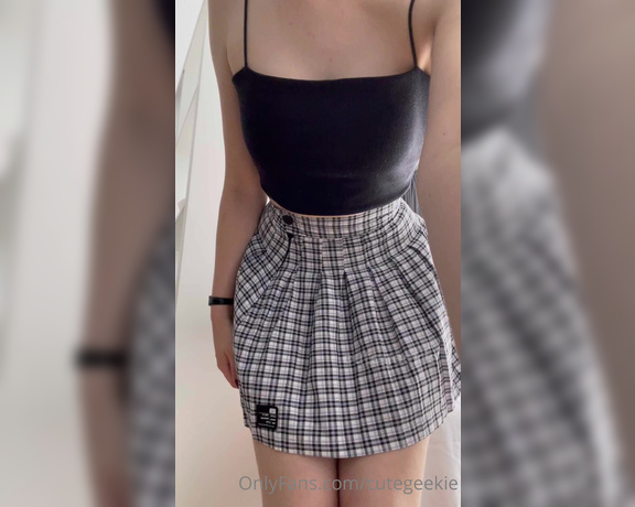 Cutegeekie OnlyFans - May I wear this skirt when we go out