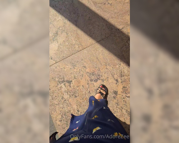 Adorezee Footjob OnlyFans - Walking around in the sun