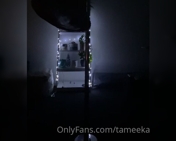 Tameeka OnlyFans - Just having some fun on the pole