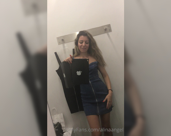 Alina Angel aka Alinaangel OnlyFans - Getting naughty in the fitting room Please, don’t forget to give the post like, if you enjoy it