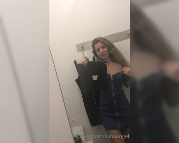 Alina Angel aka Alinaangel OnlyFans - Getting naughty in the fitting room Please, don’t forget to give the post like, if you enjoy it