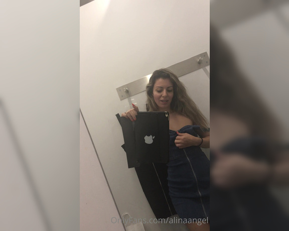 Alina Angel aka Alinaangel OnlyFans - Getting naughty in the fitting room Please, don’t forget to give the post like, if you enjoy it