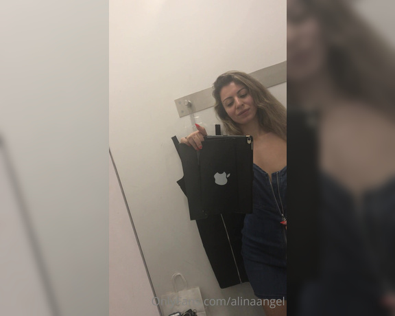 Alina Angel aka Alinaangel OnlyFans - Getting naughty in the fitting room Please, don’t forget to give the post like, if you enjoy it