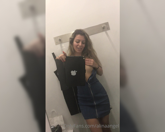 Alina Angel aka Alinaangel OnlyFans - Getting naughty in the fitting room Please, don’t forget to give the post like, if you enjoy it