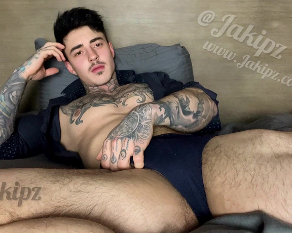 Jakipz OnlyFans - Please let me jerk off & cum for you after a hard day at work (teaser) Laid back in bed with