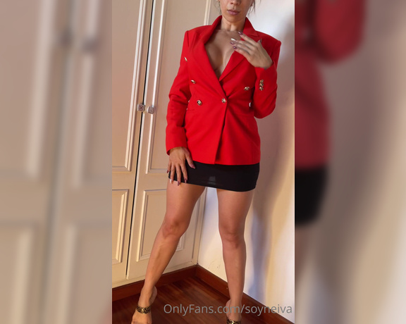 Soy Neiva aka Soyneiva OnlyFans - What would you do if you find a HOT & HORNY woman at the office without underwear with a VIBRATOR