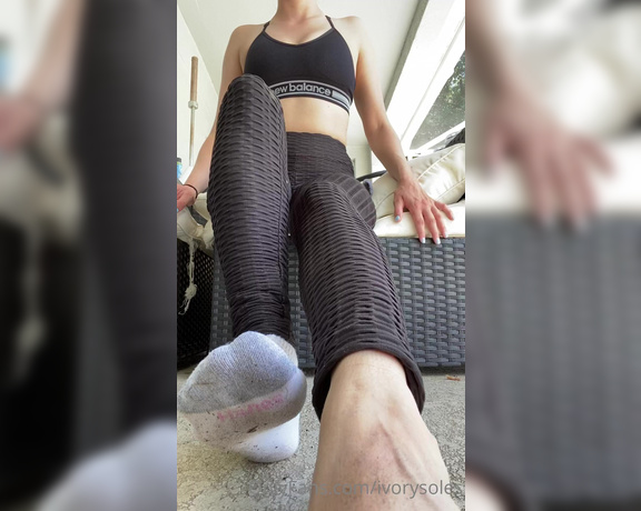 Ivory Soles aka Ivorysoles OnlyFans - So sweaty and smelly after a long workout
