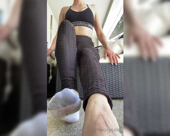 Ivory Soles aka Ivorysoles OnlyFans - Dirty sweaty post workout feet and socks