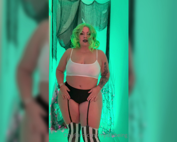 Mysticbeing OnlyFans - Day 4 of 31 days of Halloween! Beetlejuice strip tease! I need you to say beetlejuice 3 times!!!