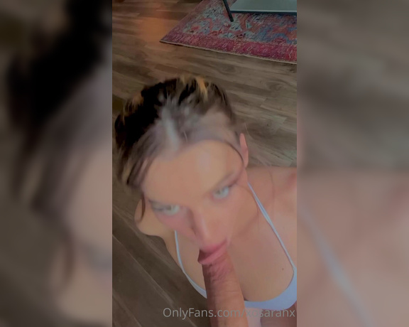 Sarah aka Xosarahx OnlyFans - A very anti climactic creampie because i didn’t even realize he was already about to cum happy Satur