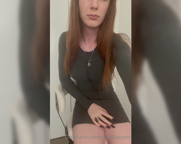 TS smolbacons aka Smolbacons OnlyFans - Date night outfit… maybe you can help calm me down before we go out 6