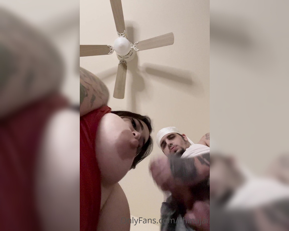 China Jai aka Chinajai OnlyFans - Playing with my tits while he jerks it to me you catch me sucking on it a little in the beginning