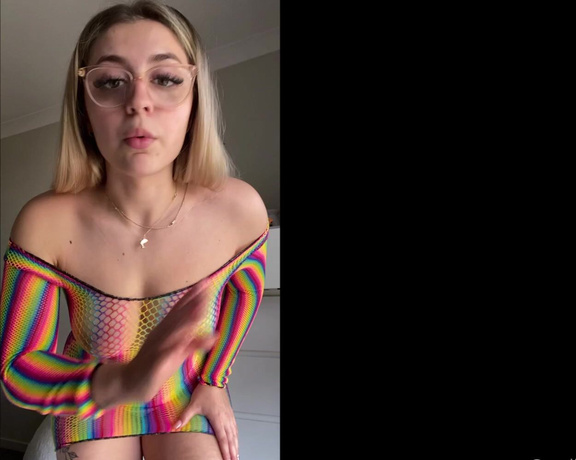 Lilith Cavali aka Lilithcavali OnlyFans - I really like my new rainbow dress  My boyfriend thinks I look to slutty in it to wear it out