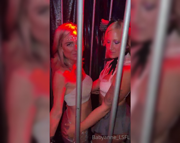 Baby Anne aka Babyanne_lsfl OnlyFans - Had some naughty fun with my girl @wickedolivia at a club the other night What would you do trapped