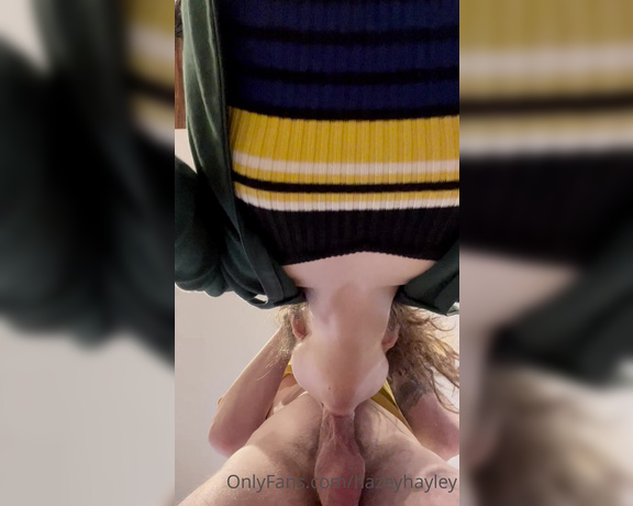 Hayley aka Hazeyhayley OnlyFans - I love deep throating dick in the afternoon (if you would like to see more content like this, tip
