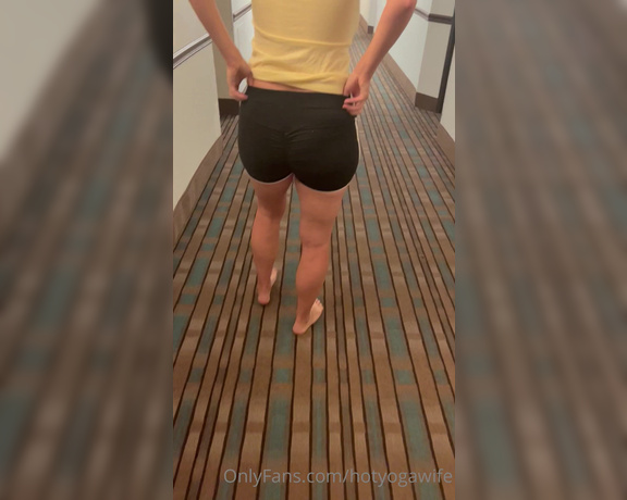 Hotyogawife OnlyFans - Some fun at the hotel! I really been enjoying this whole showing boobs in public places stuff Some