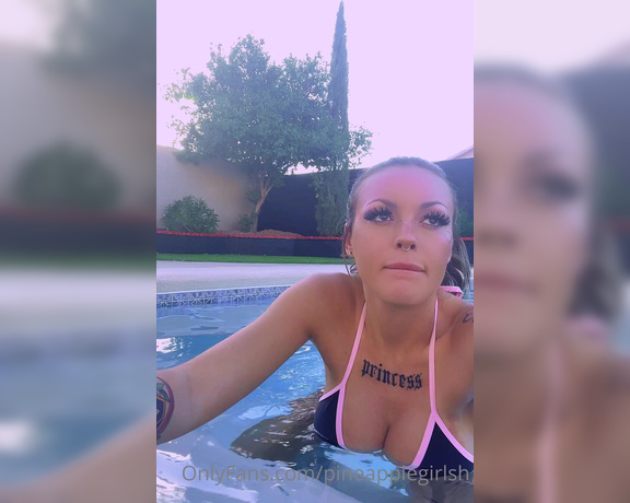 Princess Shawna aka Pineapplegirlsh OnlyFans Leaked - Wanna have a pool night with me Slow makeouts in the pool that get hot and heavy, rubbing my pussy