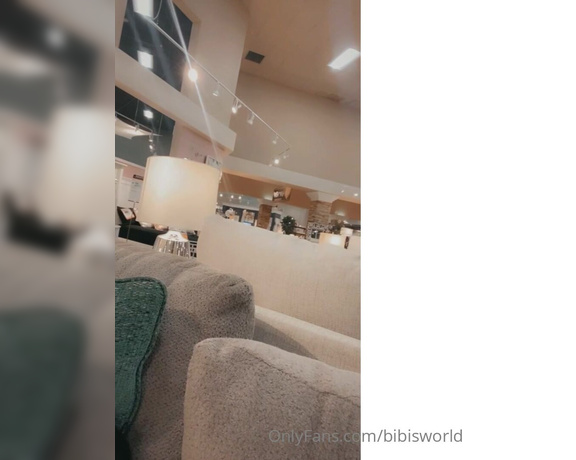 Sexy Lil Mami aka Bibisworld OnlyFans - Testing out the cushions for the pushin at Ashley’s Furniture