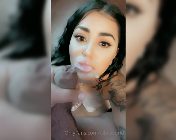 Sexy Lil Mami aka Bibisworld OnlyFans - I look so beautiful with all this cum on my face