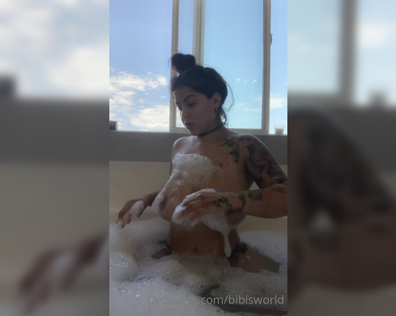Sexy Lil Mami aka Bibisworld OnlyFans - Since I’m not feeling to good today I took a bubble bath