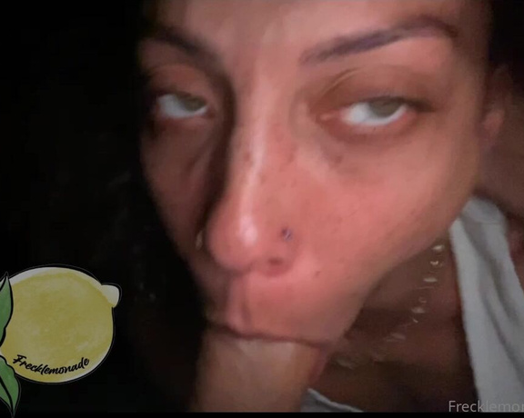 Frecklemonade OnlyFans - I love sucking dick especially knowing I’m his favorite movie  wait til the end