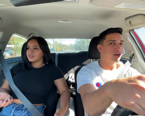 Watch Online Isaac Andrea Aka Isaacandandrea OnlyFans Flashing My Babefriend While He Drives