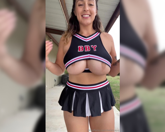 Tati Evans aka Tatievans OnlyFans - Cheerleader solo vid The wind noise is pretty bad at some points so be careful how high your volu