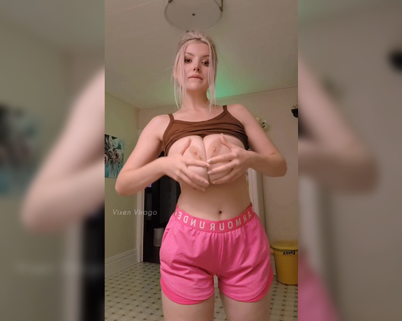 Vixen Virago aka Vixenvirago OnlyFans - Just a happy girl playing with her mind blowingly huge tits whenever and wherever she wants