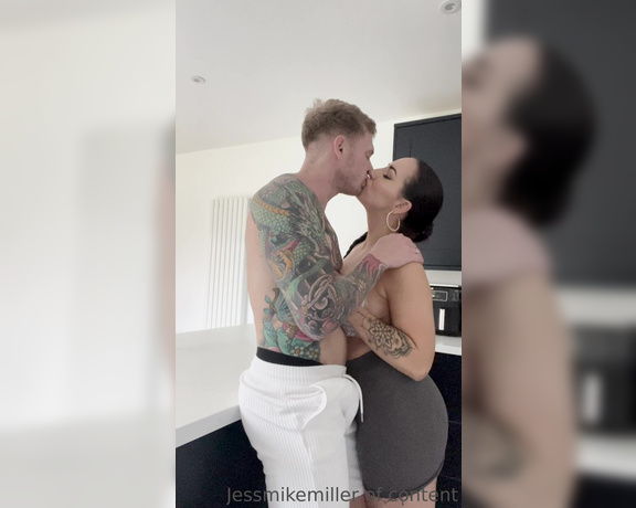 Jess and mike Jmmiller OnlyFans - He wanted to pull up my little skirt and fuck my pussy in the kitchen he can’t resist when I wear 2