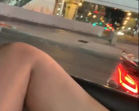 Red Rose aka Redroselacubana OnlyFans - Riding around Las Vegas playing with my pussy omg I was so nervous