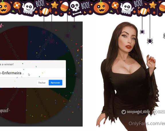 Emanuelly Raquel aka Emanuellyraquel OnlyFans - Halloween wheel of sex game cosplay jogo da roleta safadinho cosplays