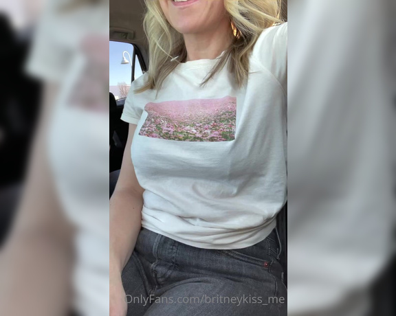 Britneykiss_me OnlyFans - Oops! I forgot to post this last week! I know how much you love to see me get naughty in my car! W