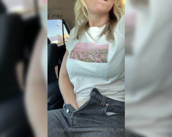 Britneykiss_me OnlyFans - Oops! I forgot to post this last week! I know how much you love to see me get naughty in my car! W