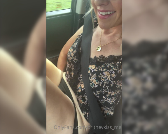 Britneykiss_me OnlyFans - We left this early morning and when we got on the road hubby asked if I was wearing any panties I w