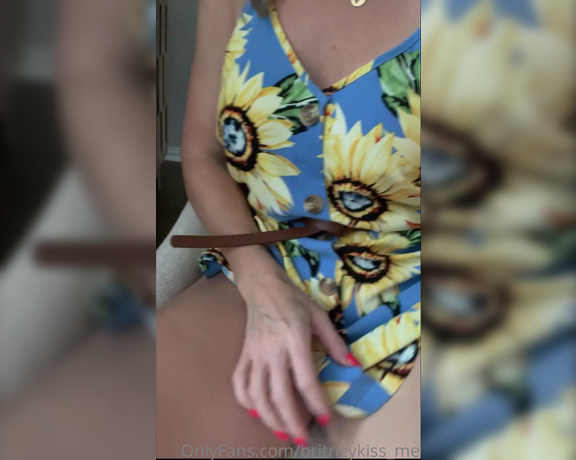 Britneykiss_me OnlyFans - Happy Thursday! So a really awesome fan bought me this adorable sundress and I just had to play in i