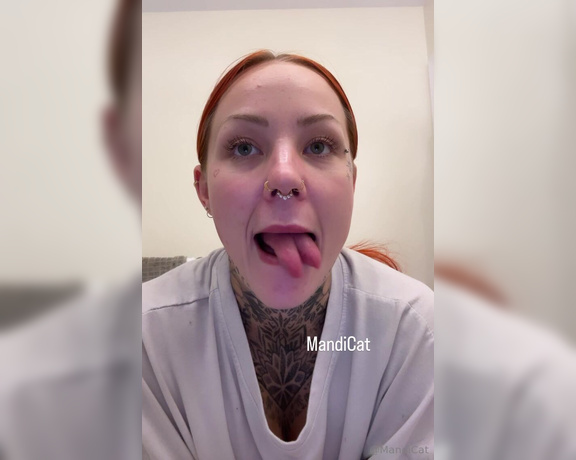 Mandicat OnlyFans - Practicing with my new tongue still have to concentrate super hard to use it separately but progre