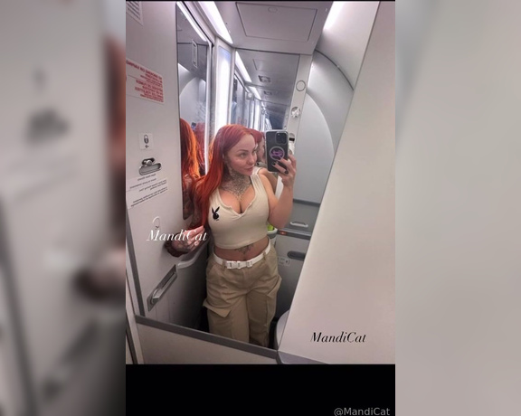 Mandicat OnlyFans - Long flights means… private single stall bathroom