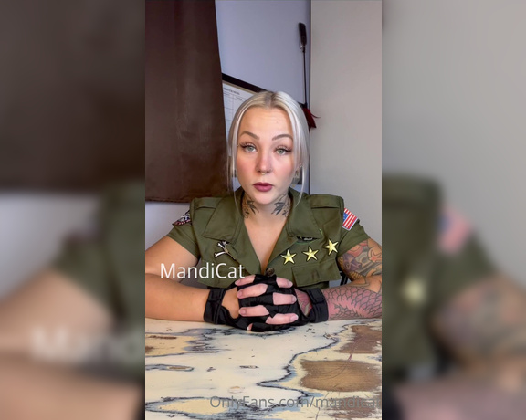 Mandicat OnlyFans - FREE VIDEO Sergeant Mandi