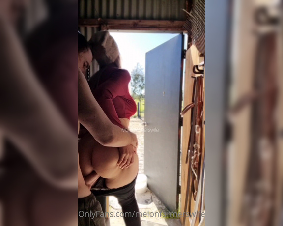 Melonfarmerswife OnlyFans - He was helping me in the shedI offered him a reward